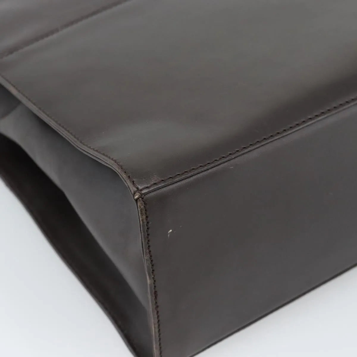 Salvatore Ferragamo Vintage Leather Brown Leather Tote Bag Bag (Pre-Owned)