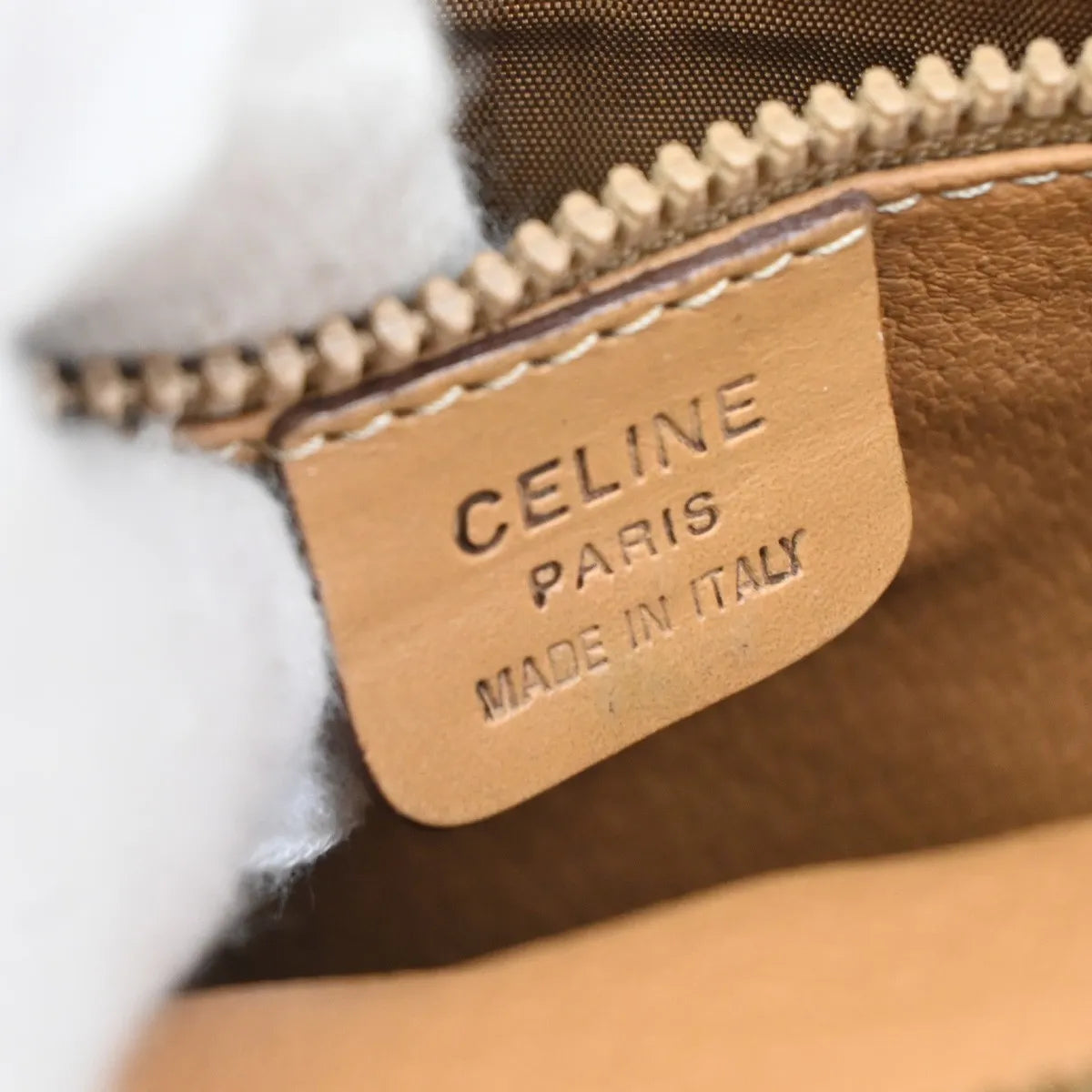 Celine Macadam Pochette Canvas And Leather Brown Canvas Clutche & Pouche Bag (Pre-Owned)