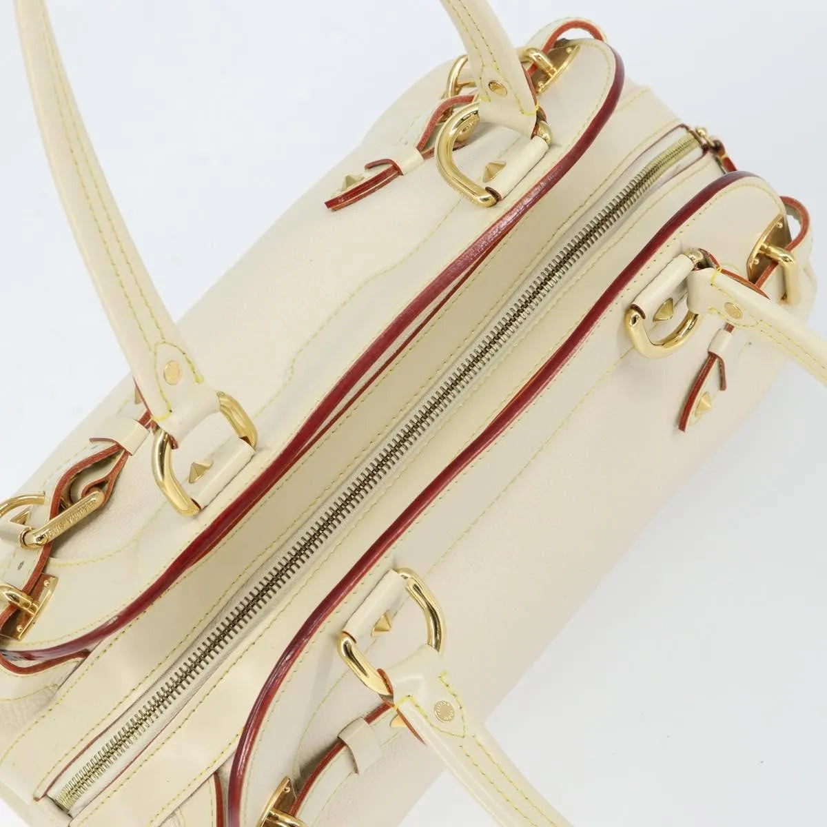 Louis Vuitton Suhali Le Radieux Leather White Leather Handbag (Pre-Owned)