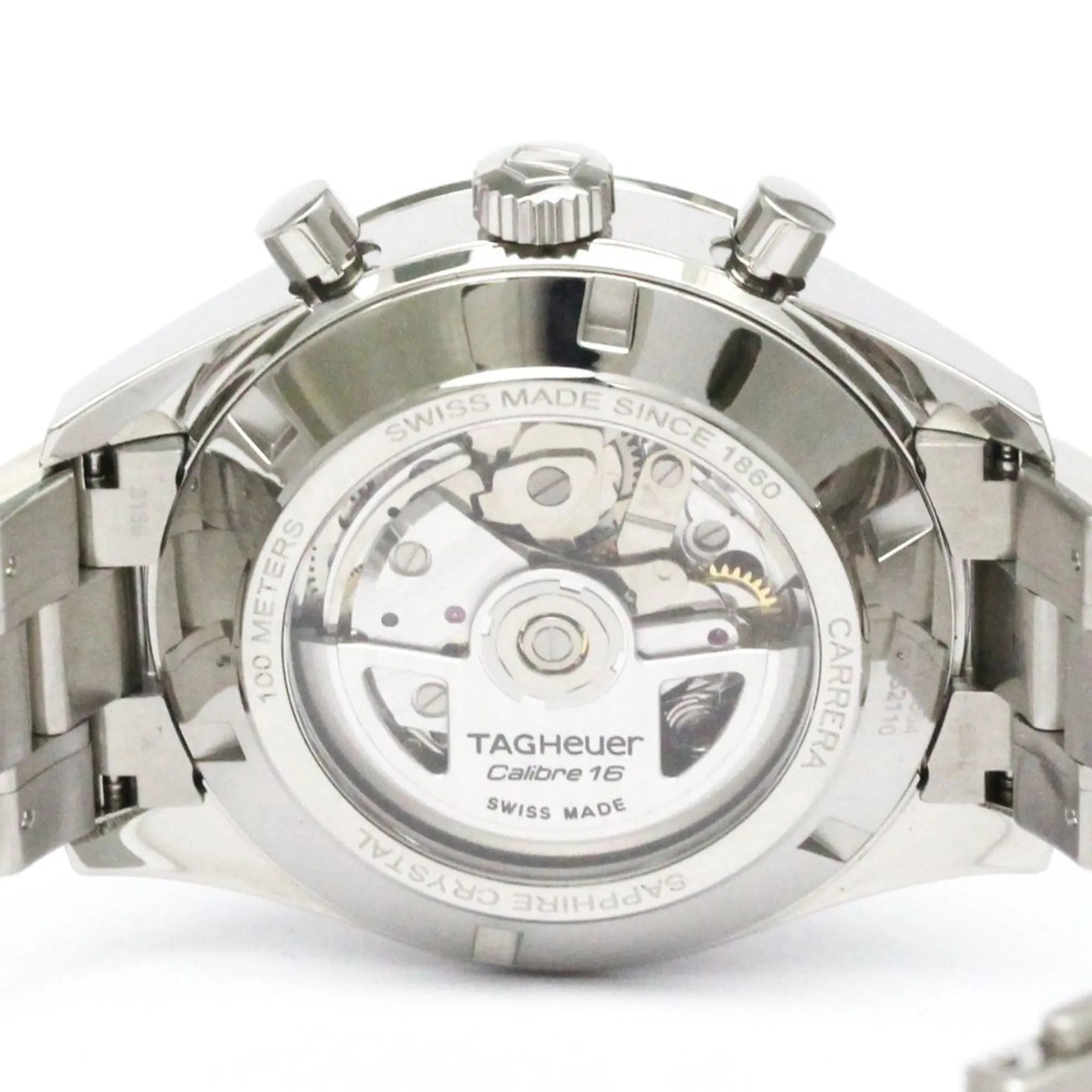 Tag Heuer Carrera Calibre 16 Chronograph Automatic Stainless Steel Watch (Pre-Owned)