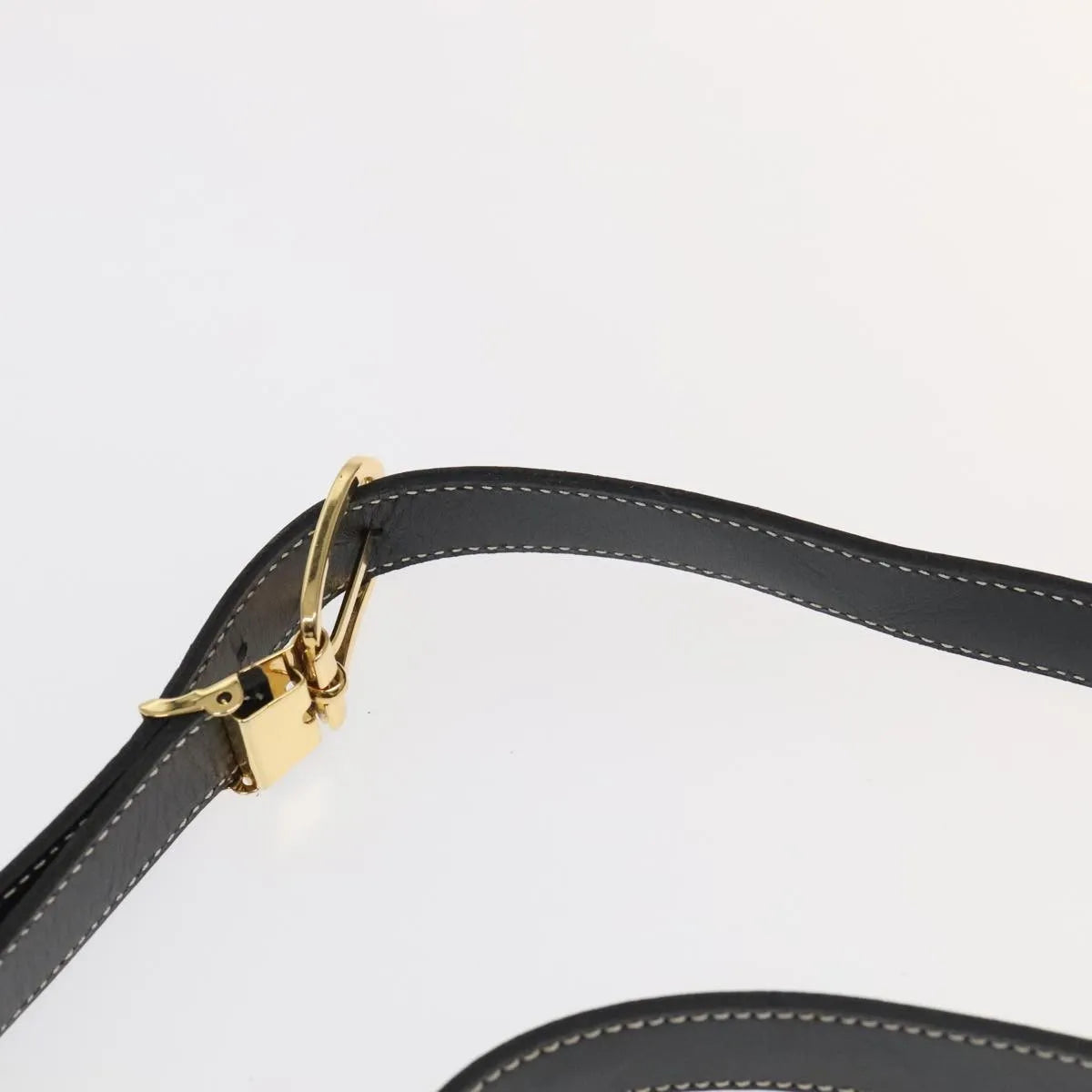 Christian Dior Vintage Leather Black Leather Shoulder Bag Bag (Pre-Owned)