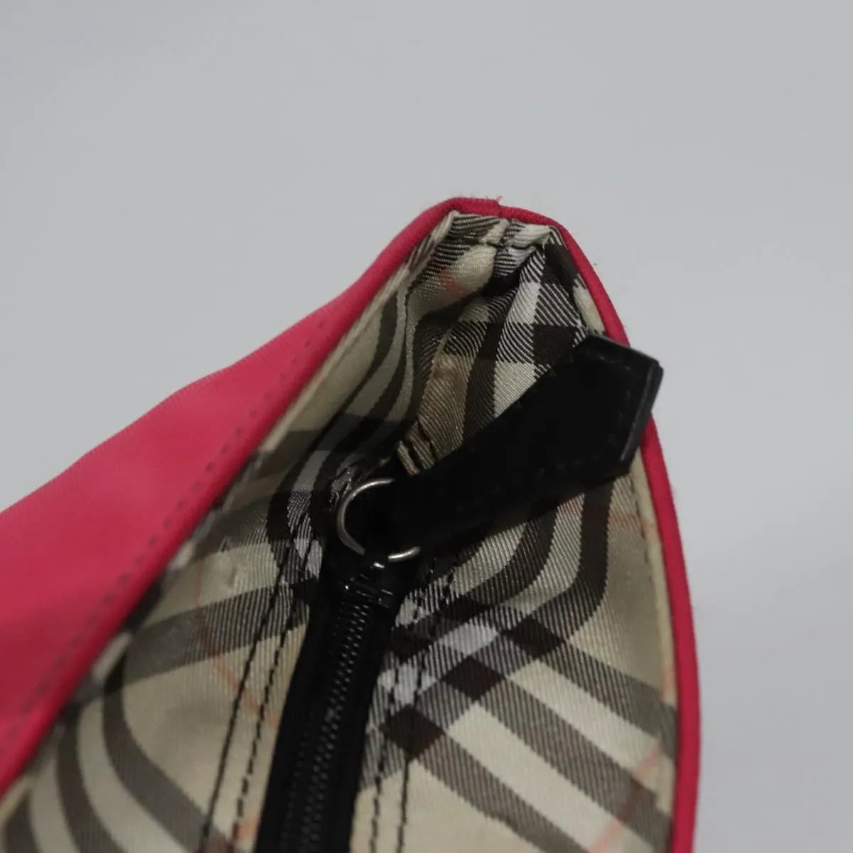 Burberry Blue Label Nylon Pink Nylon Tote Bag Bag (Pre-Owned)