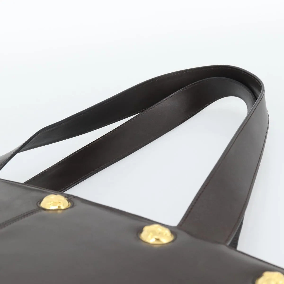 Salvatore Ferragamo Vintage Leather Brown Leather Tote Bag Bag (Pre-Owned)