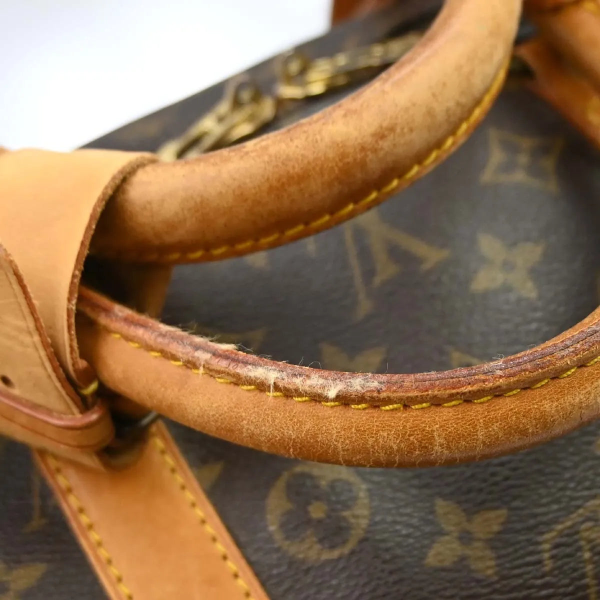 Louis Vuitton Keepall Bag Monogram Canvas Brown Canvas Travel Bag Bag (Pre-Owned)