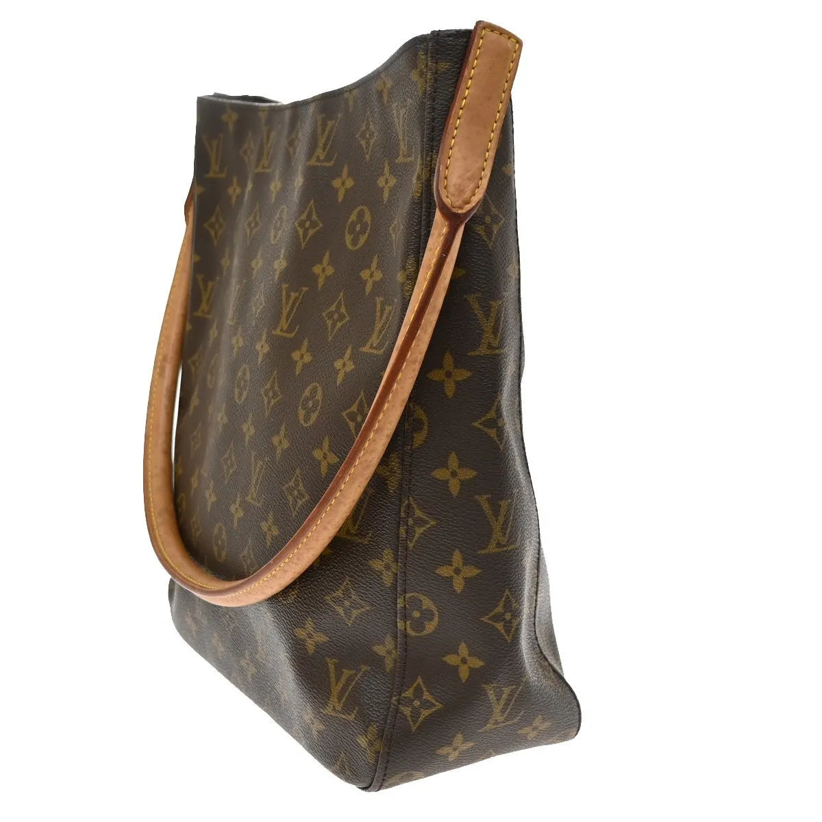 Louis Vuitton Monogram Looping Monogram Canvas Brown Canvas Handbag (Pre-Owned)