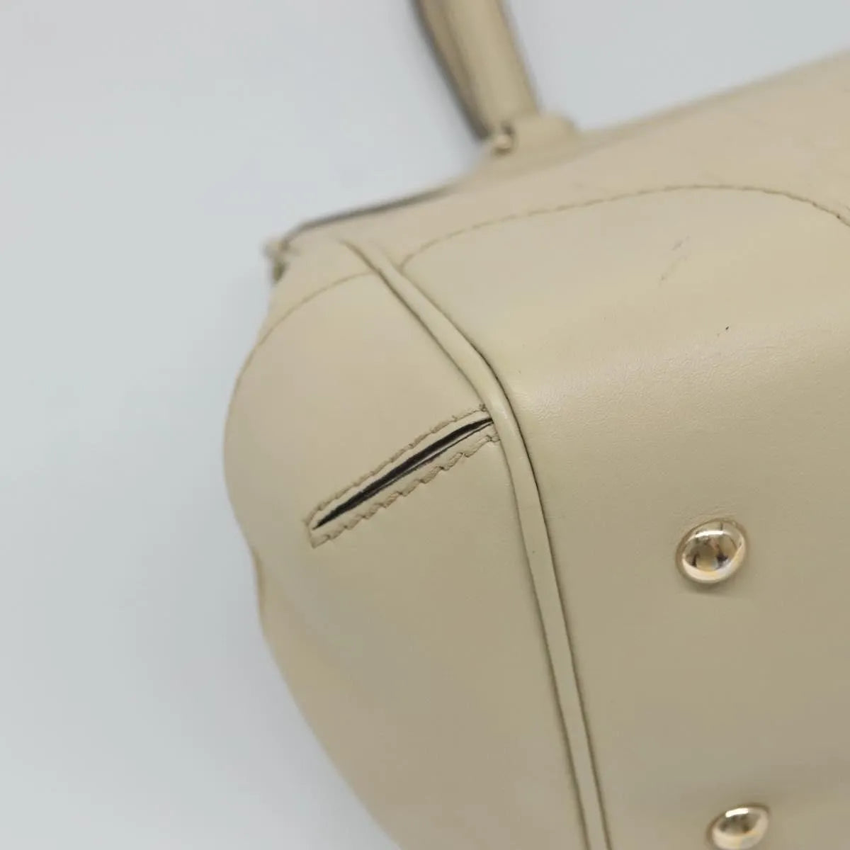 Gucci Mayfair Satchel Guccissima Leather Beige Leather Tote Bag Bag (Pre-Owned)