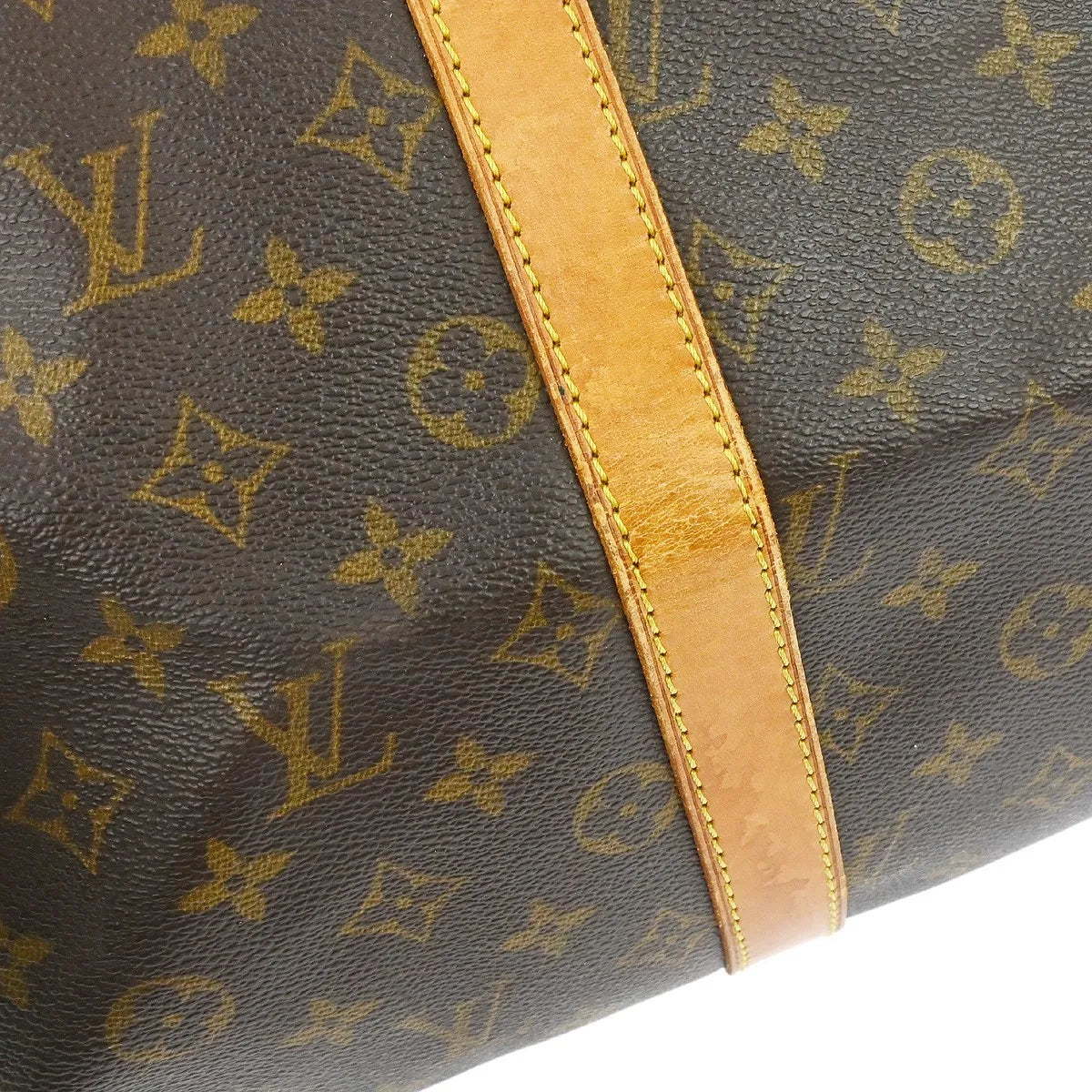 Louis Vuitton Keepall Monogram Canvas Brown Canvas Travel Bag Bag (Pre-Owned)