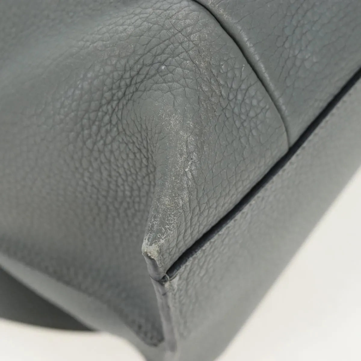Loewe T Backpack Leather Gray Leather Backpack Bag (Pre-Owned)