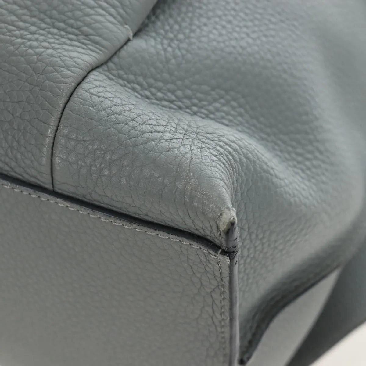 Loewe T Backpack Leather Gray Leather Backpack Bag (Pre-Owned)