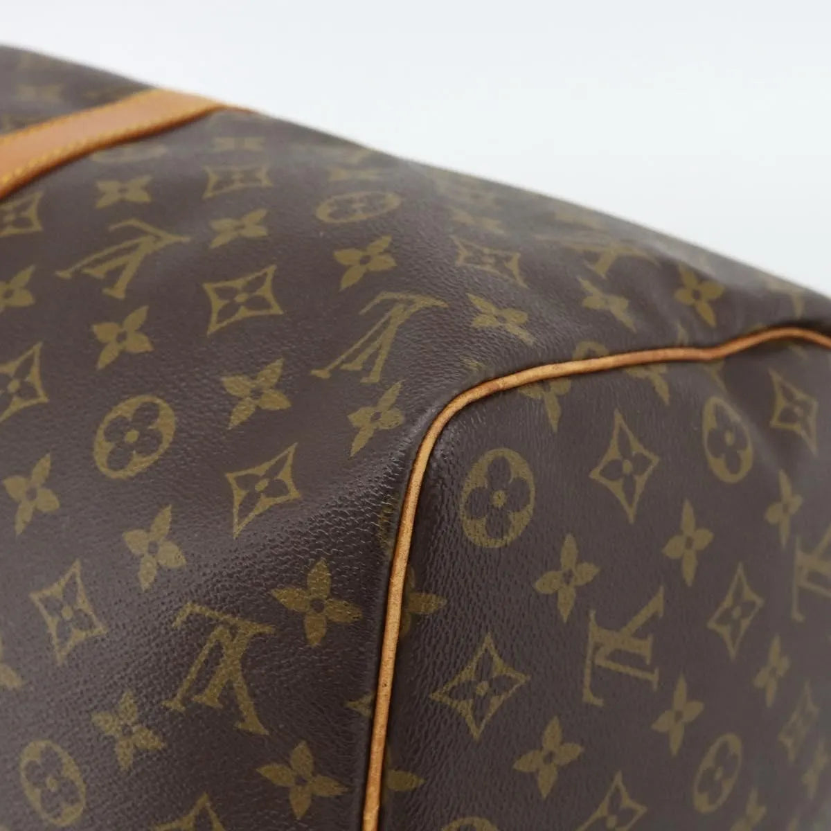 Louis Vuitton Keepall Monogram Brown Canvas Travel Bag Bag (Pre-Owned)