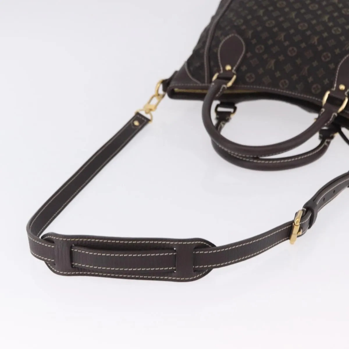 Louis Vuitton Angele Mini Lin Brown Canvas Handbag (Pre-Owned)