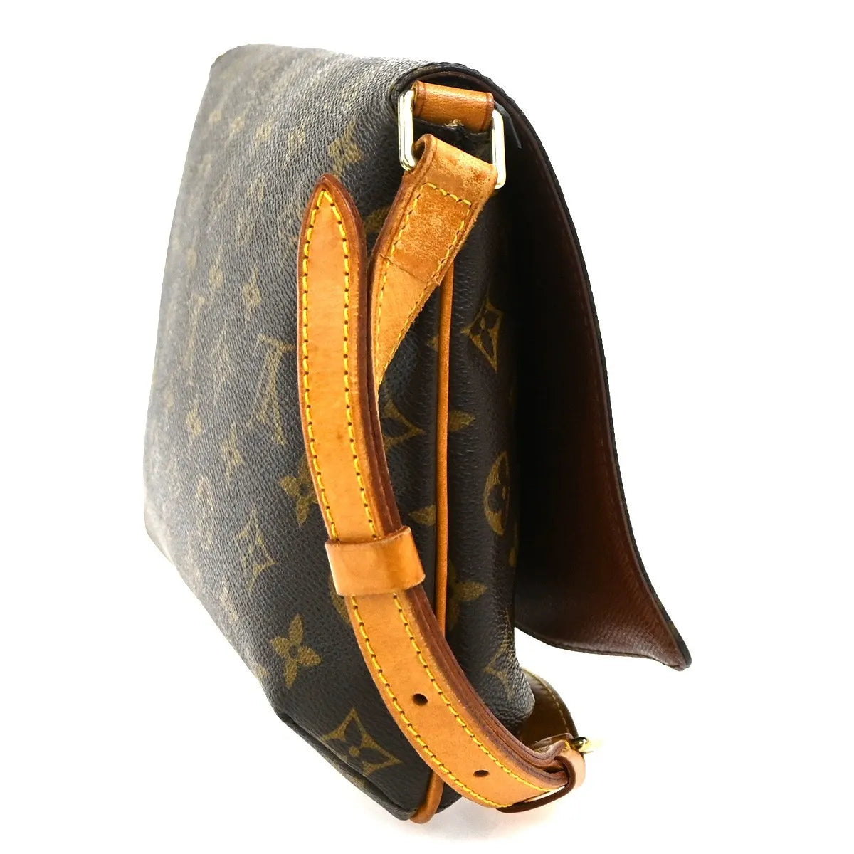 Louis Vuitton Musette Tango Monogram Canvas Brown Canvas Shoulder Bag Bag (Pre-Owned)