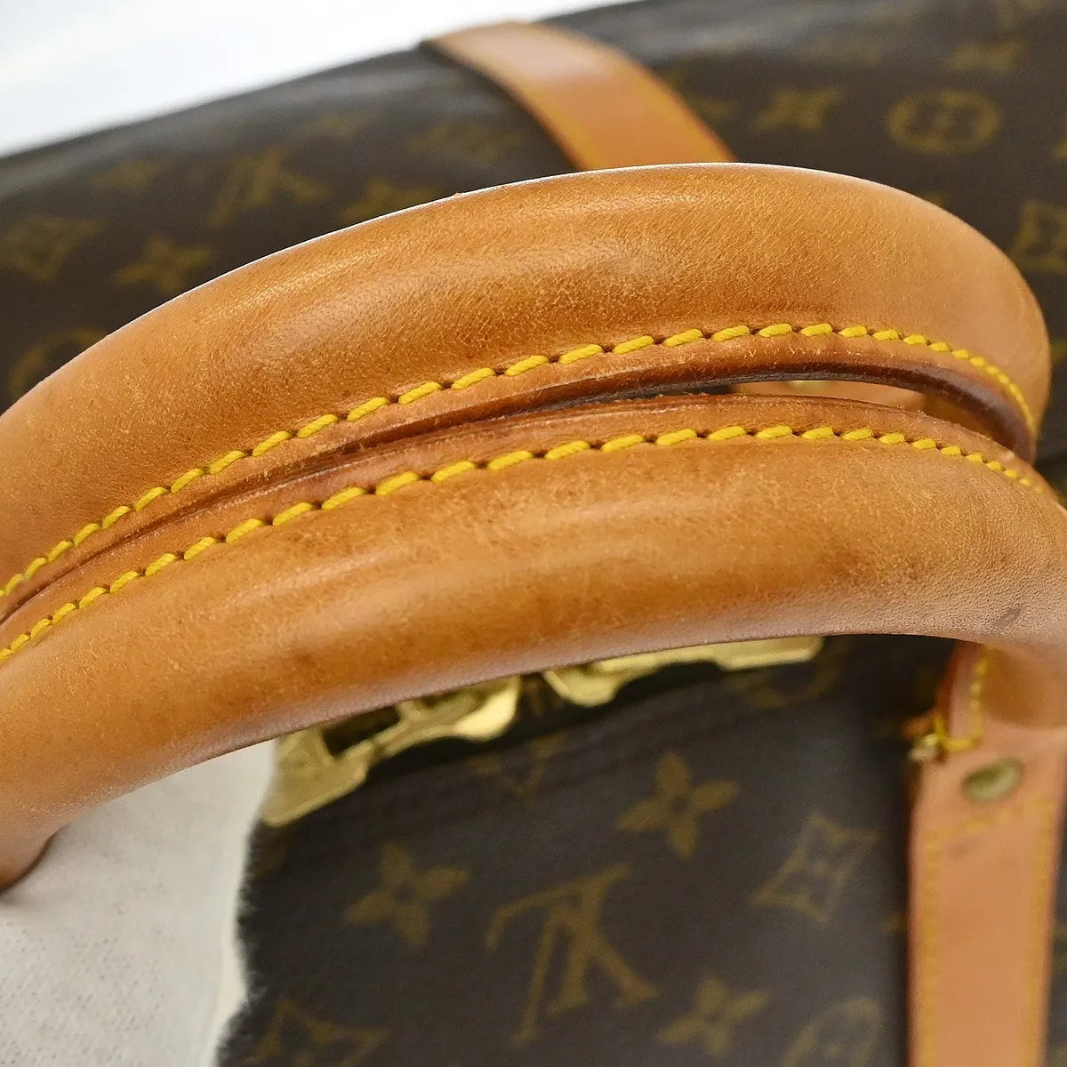 Louis Vuitton Keepall Bag Monogram Canvas Brown Canvas Travel Bag Bag (Pre-Owned)