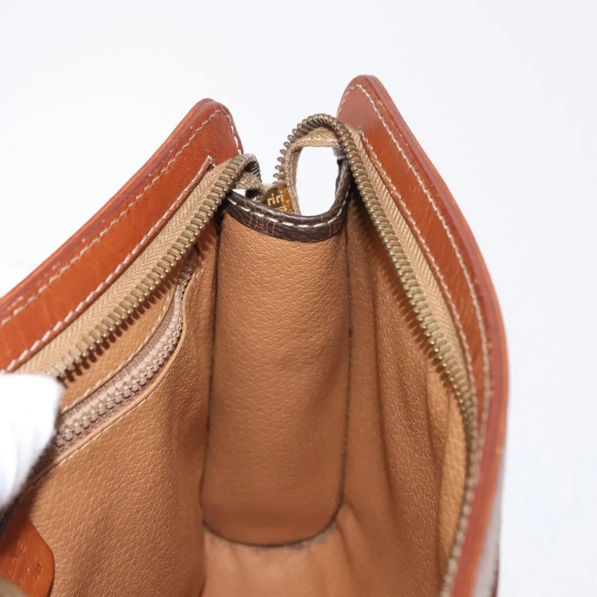 Celine Macadam Pochette Canvas And Leather Brown Canvas Clutche & Pouche Bag (Pre-Owned)
