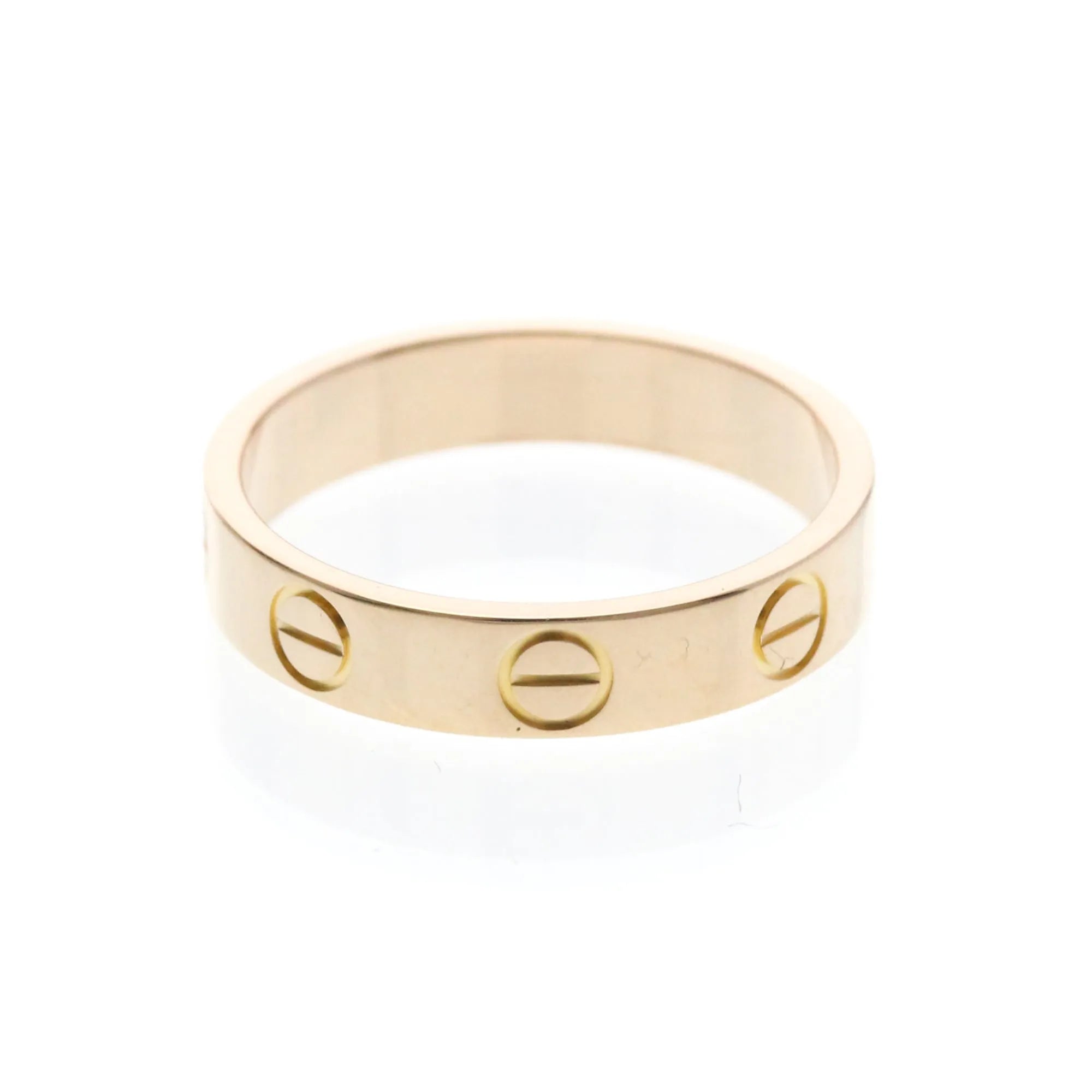 Cartier Love Wedding Band 18K Rose Gold Gold Pink_Gold Ring Jewelry (Pre-Owned)