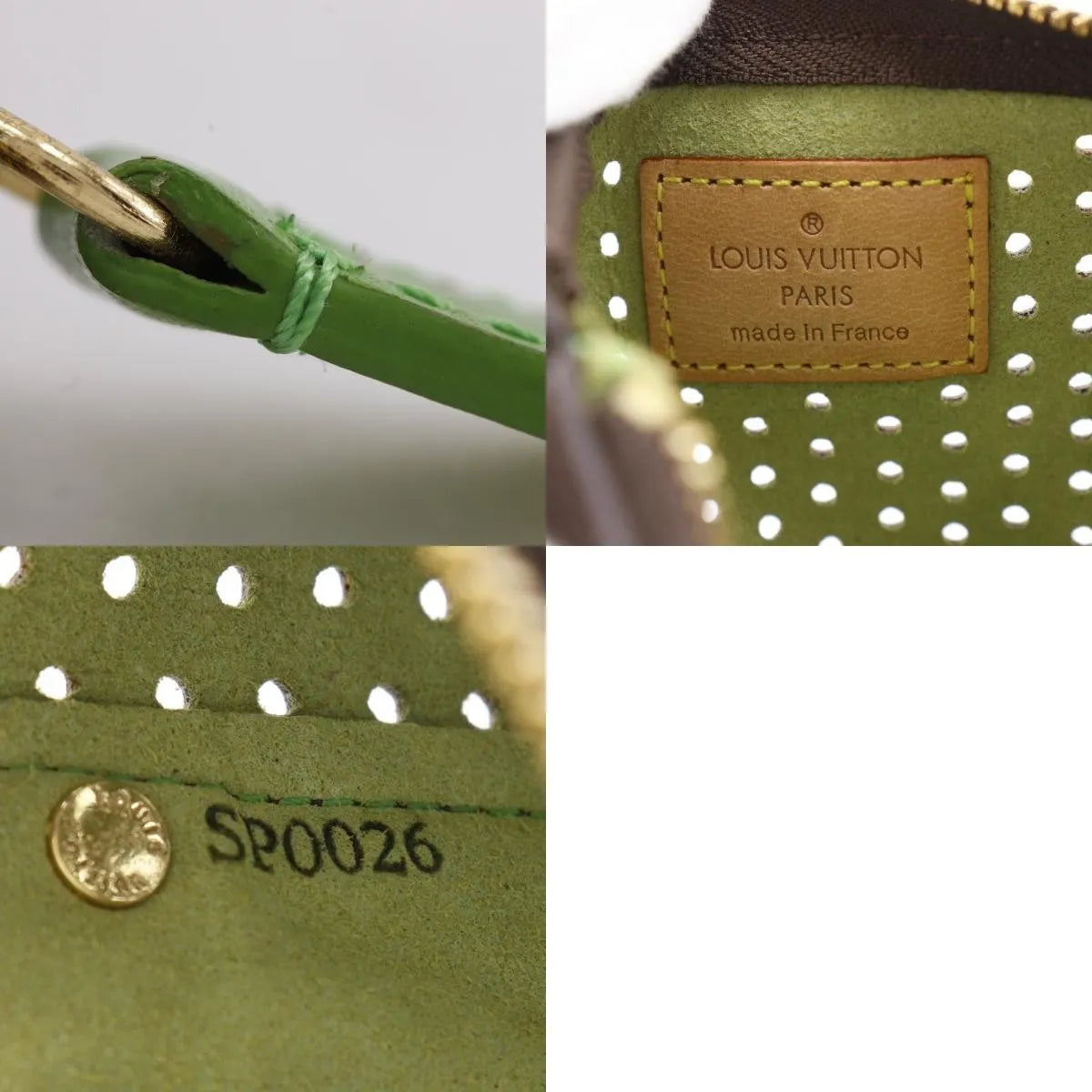 Louis Vuitton Pochette Plate Perforated Monogram Canvas Brown Canvas Clutche & Pouche Bag (Pre-Owned)
