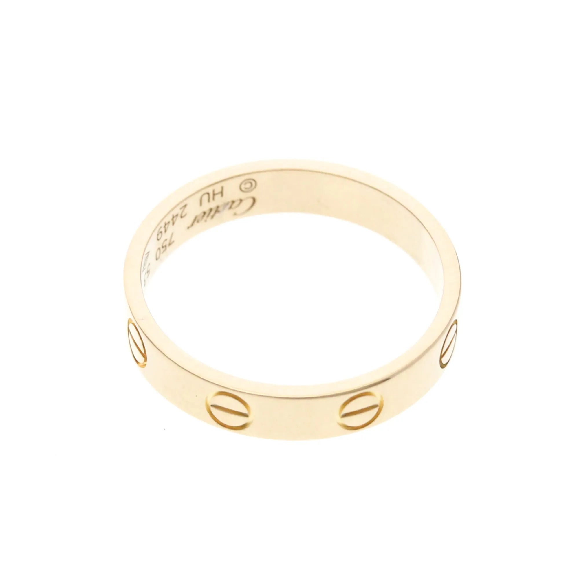 Cartier Love Wedding Band 18K Rose Gold Gold Pink_Gold Ring Jewelry (Pre-Owned)