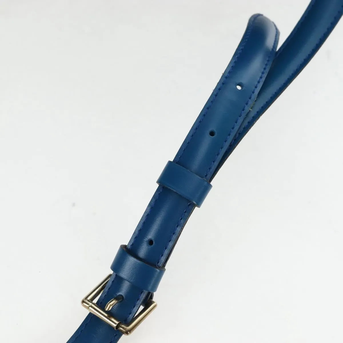 Louis Vuitton Nice Train Case Epi Leather Blue Leather Handbag (Pre-Owned)
