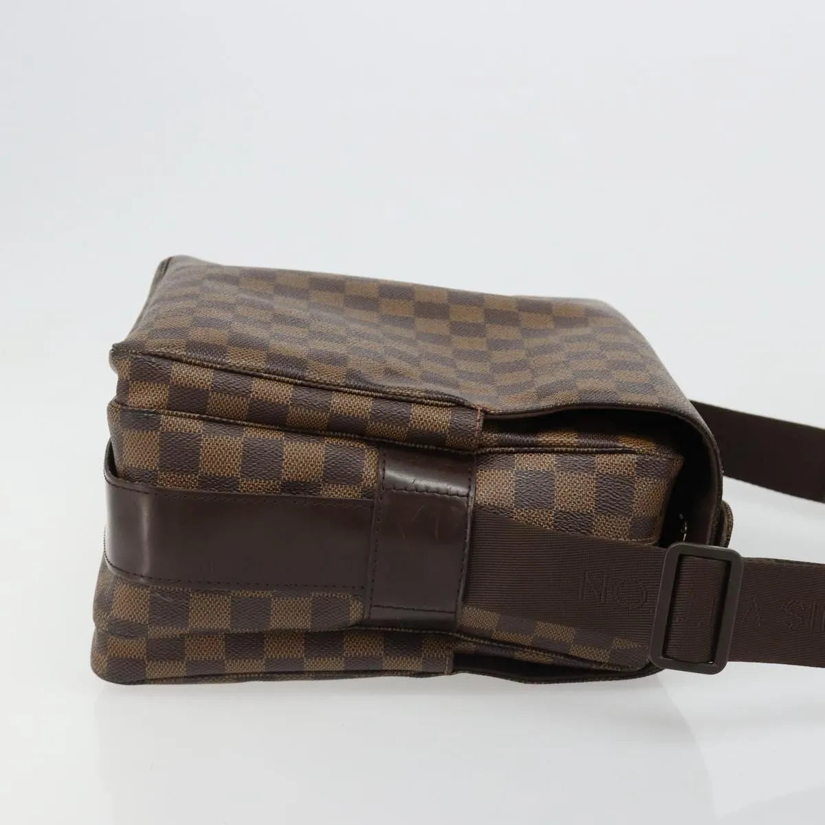 Louis Vuitton Naviglio Damier Ebene Brown Canvas Shoulder Bag Bag (Pre-Owned)