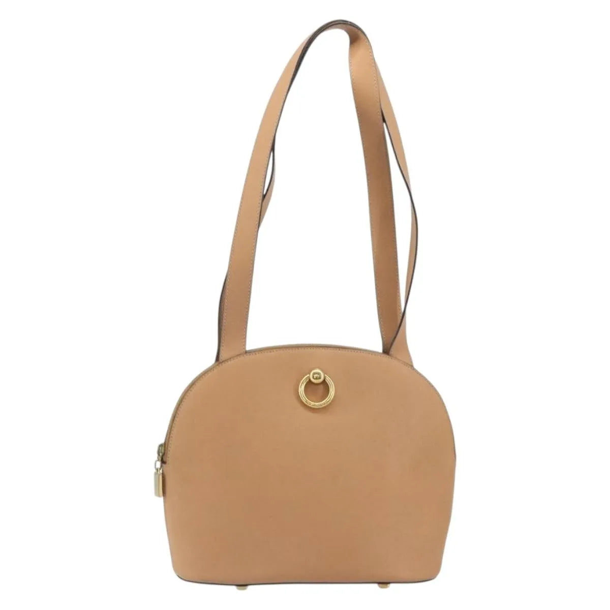 Celine Vintage Leather Beige Leather Shoulder Bag Bag (Pre-Owned)