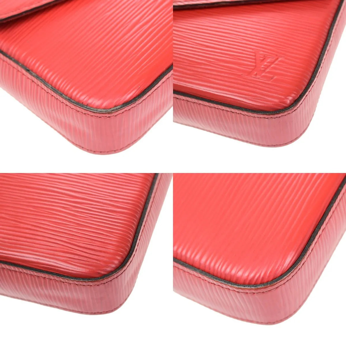 Louis Vuitton Felicie Chain Epi Leather Red Leather Clutche & Pouche Bag (Pre-Owned)