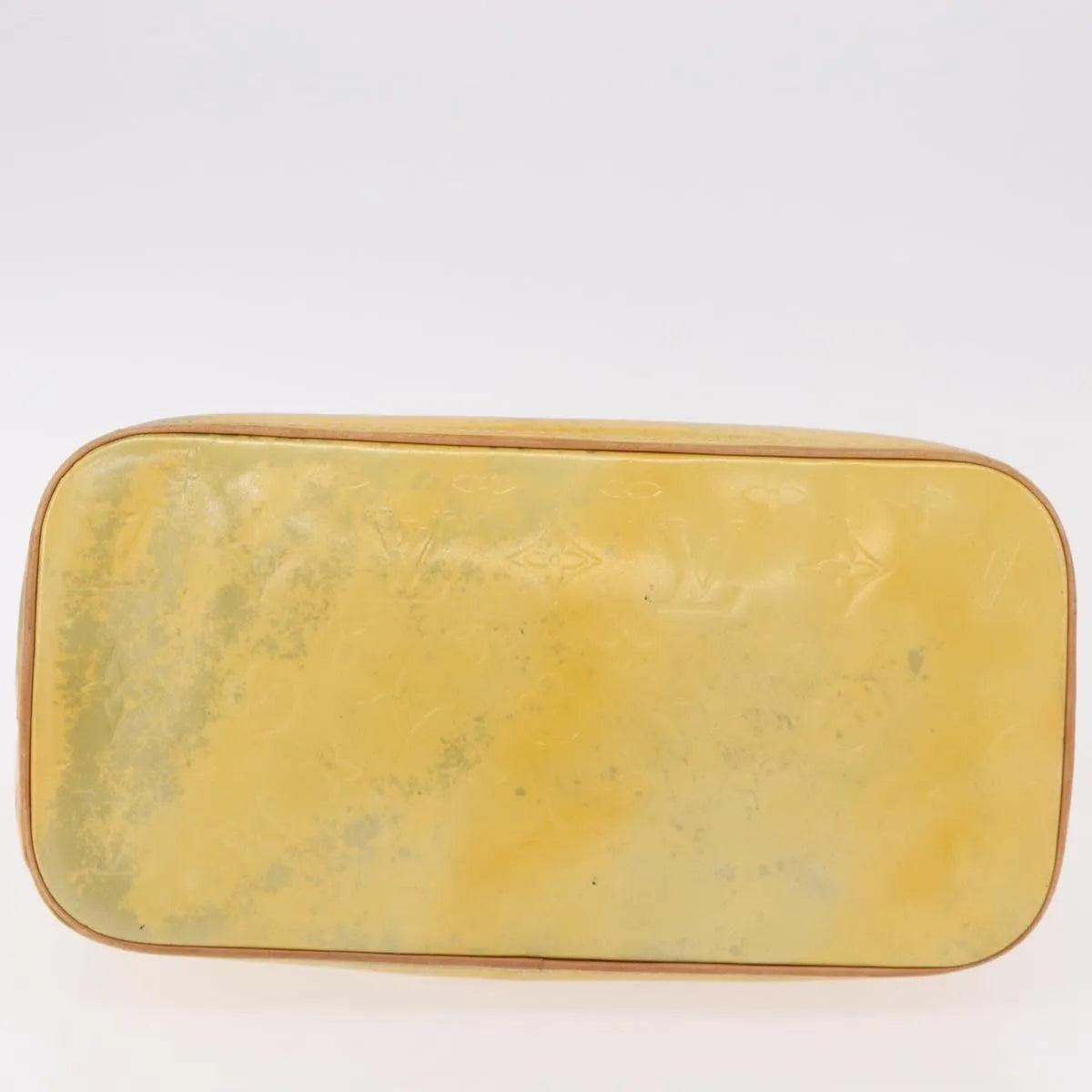 Louis Vuitton Houston Monogram Vernis Yellow Patent_Leather Handbag (Pre-Owned)