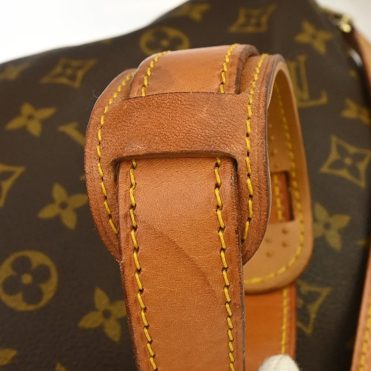 Louis Vuitton Keepall Bandouliere Monogram Canvas Brown Canvas Travel Bag Bag (Pre-Owned)