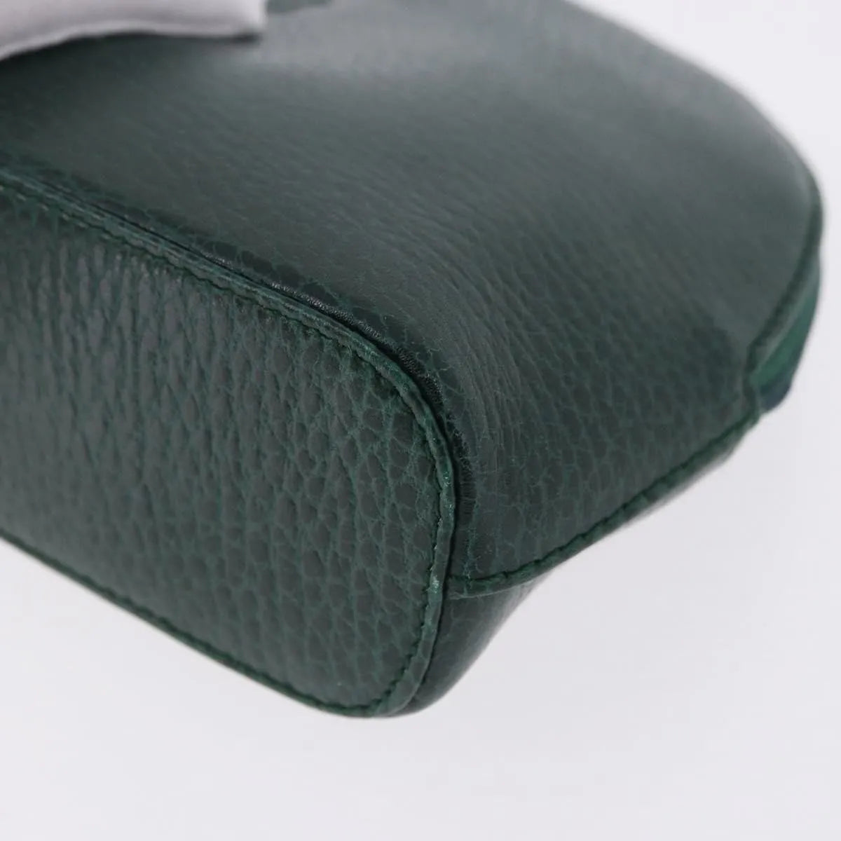 Cartier Marcello Clutch Leather Green Leather Clutche & Pouche Bag (Pre-Owned)