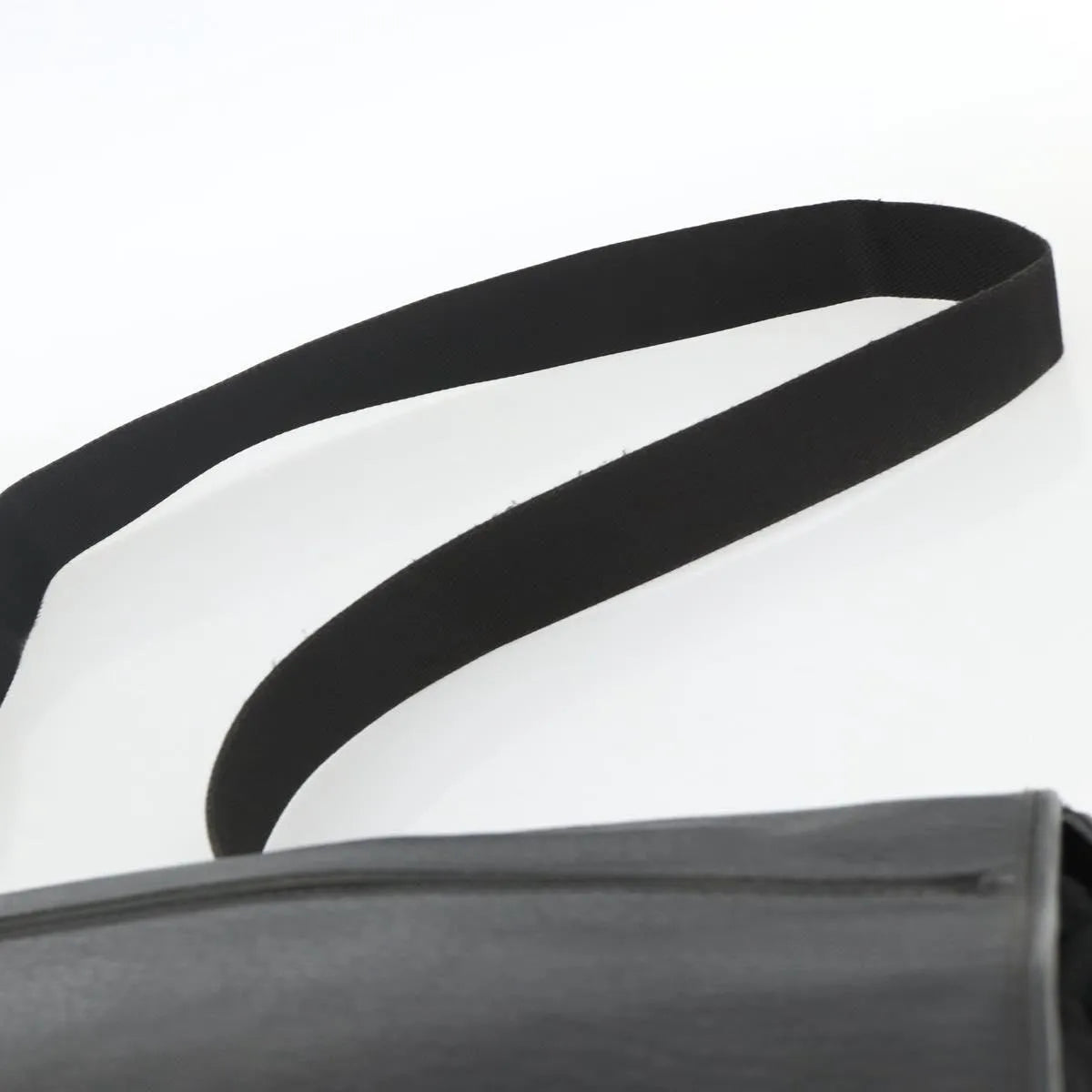 Salvatore Ferragamo Vintage Leather Black Nylon Shoulder Bag Bag (Pre-Owned)