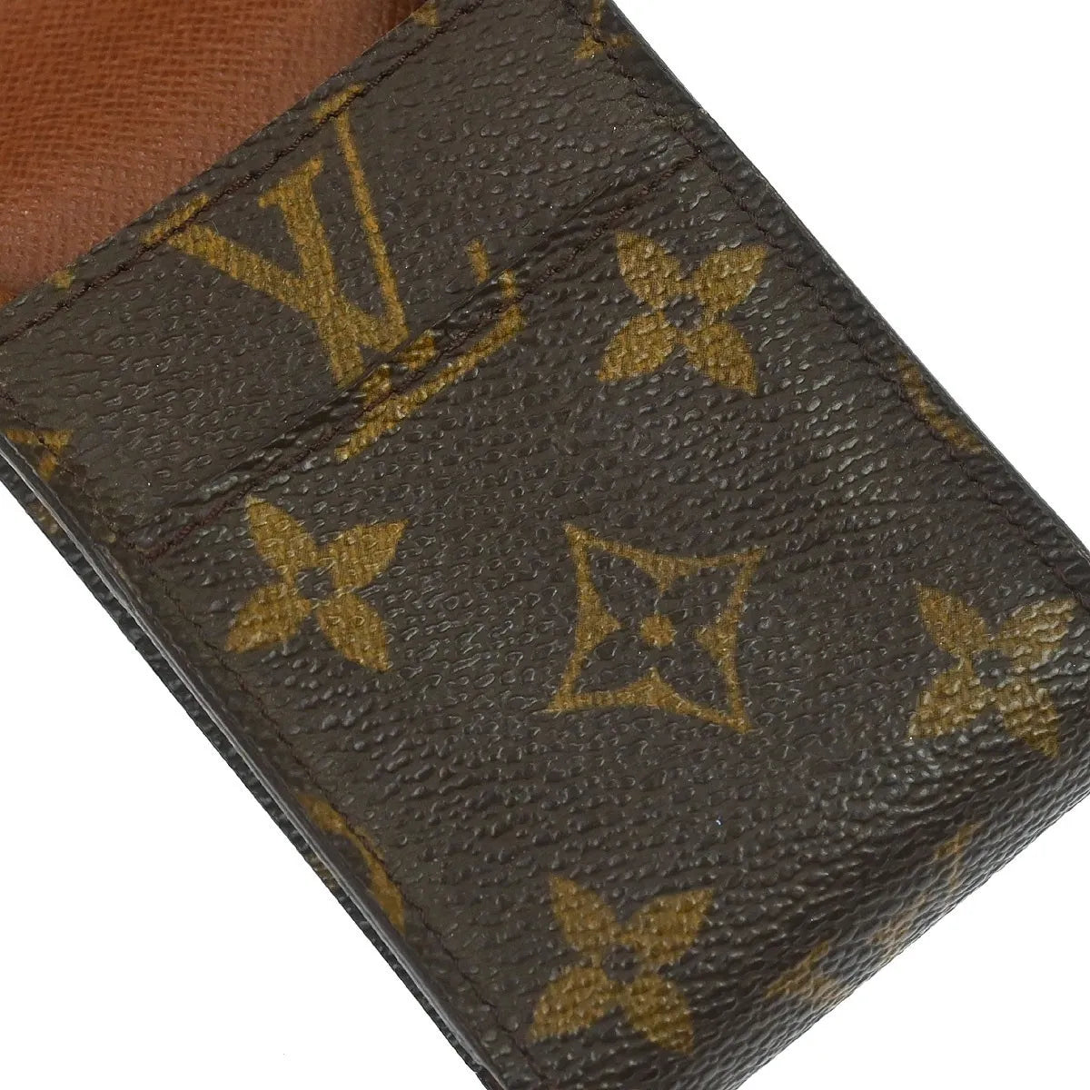 Louis Vuitton Cigarette Case Monogram Canvas Brown Canvas Clutche & Pouche Bag (Pre-Owned)