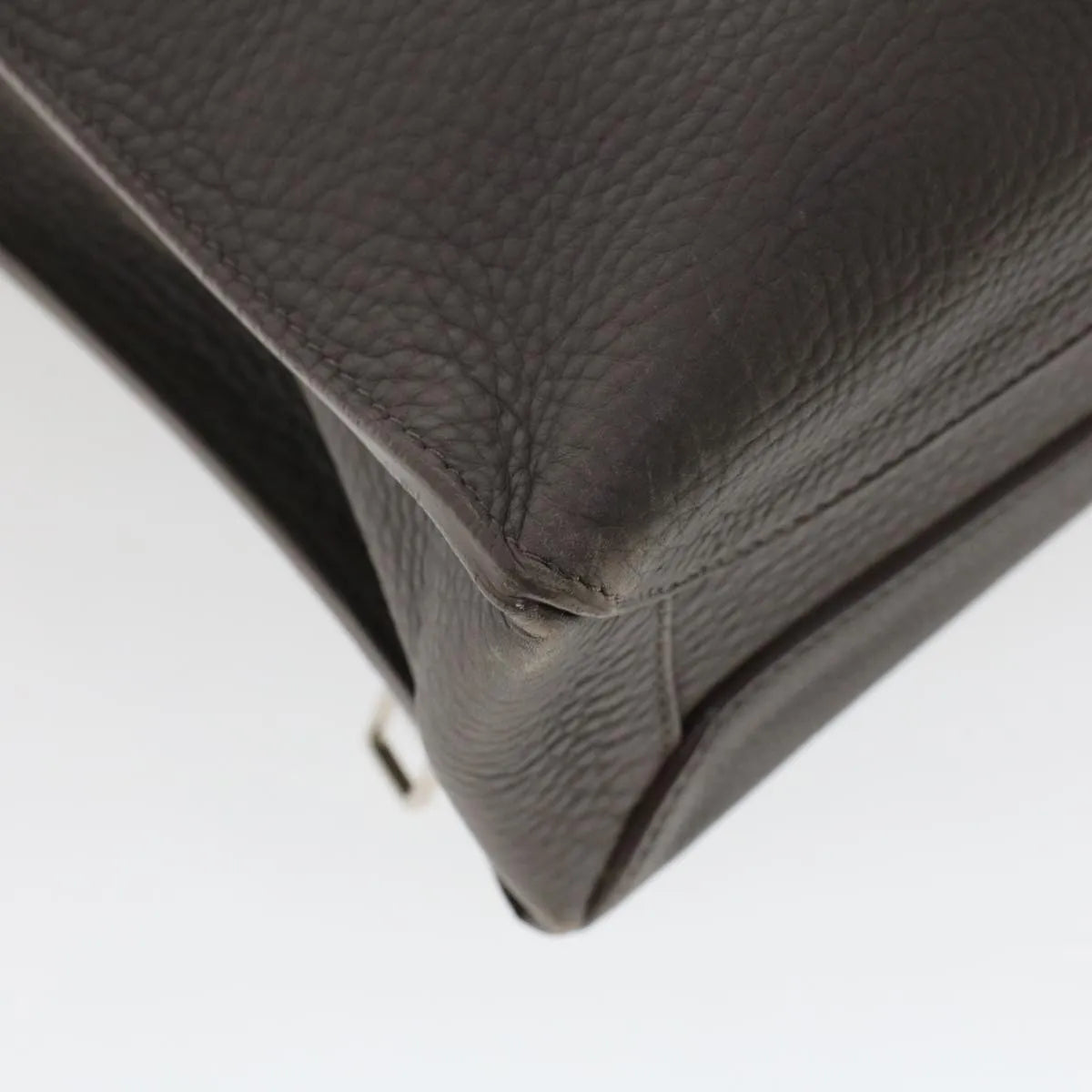 Louis Vuitton Naxos Leather Gray Leather Shoulder Bag Bag (Pre-Owned)
