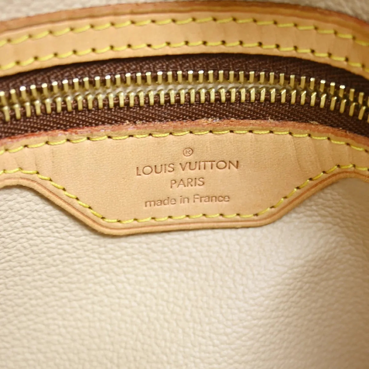 Louis Vuitton Petit Bucket Bag Monogram Canvas Brown Canvas Tote Bag Bag (Pre-Owned)
