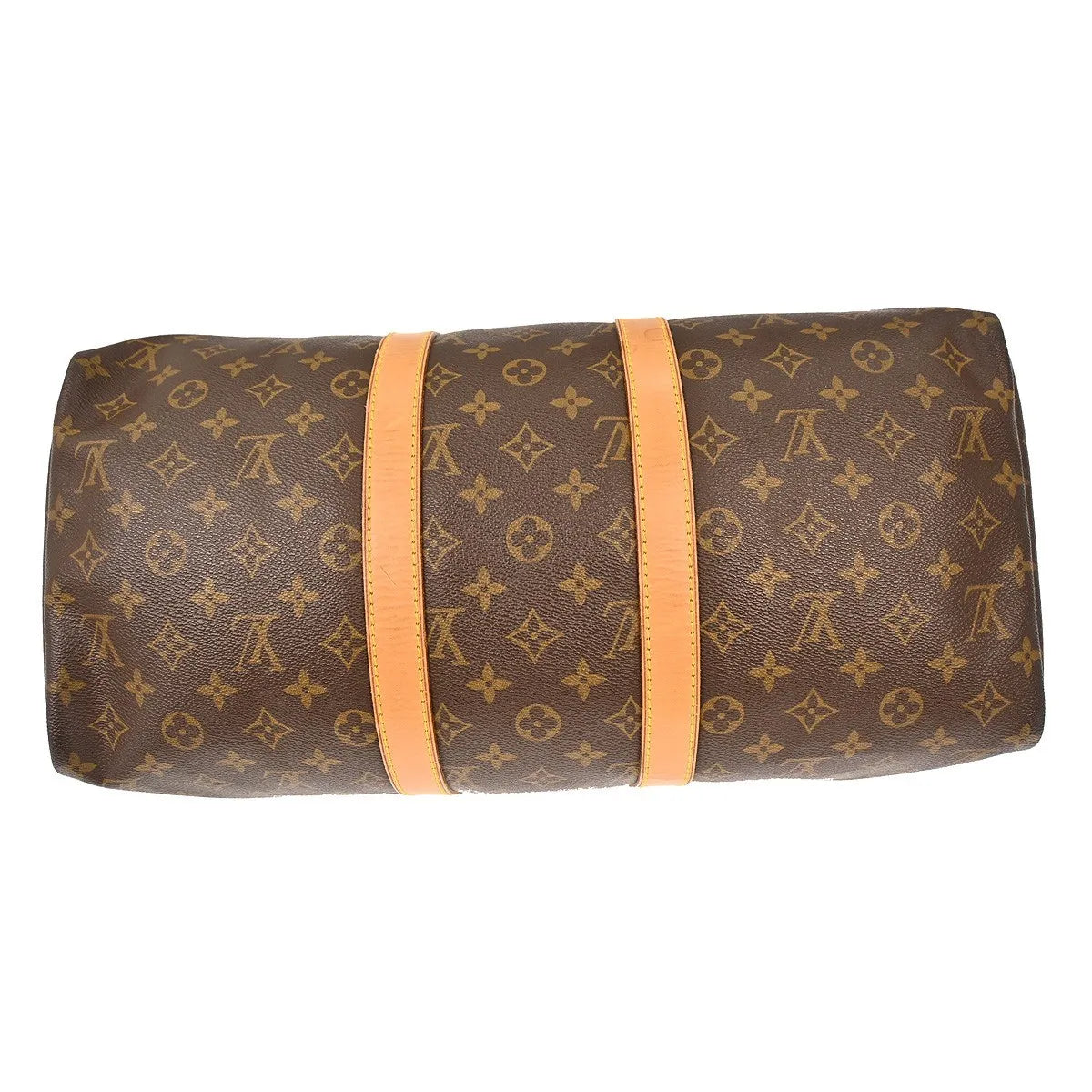 Louis Vuitton Keepall Monogram Brown Canvas Handbag (Pre-Owned)