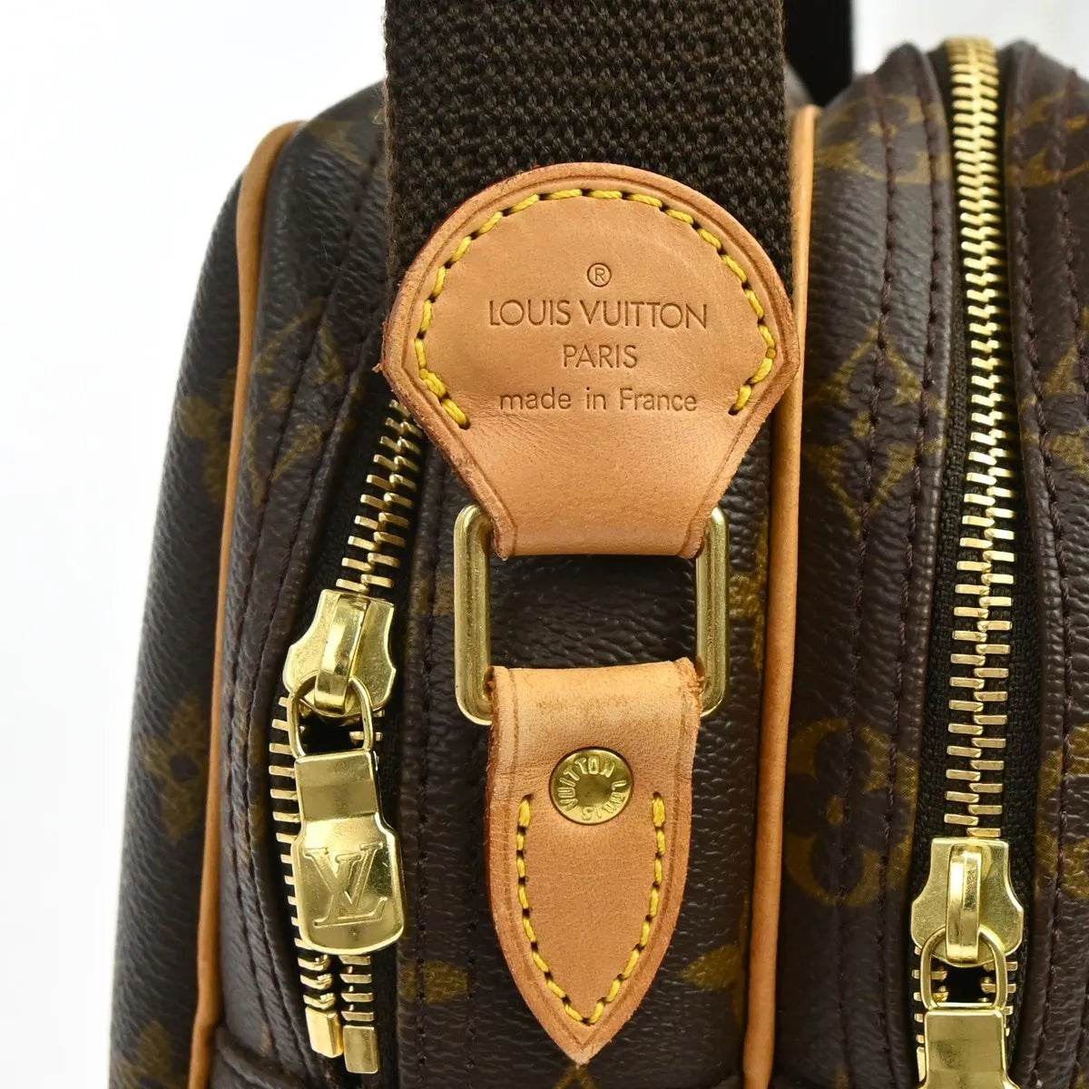 Louis Vuitton Reporter Monogram Brown Canvas Shoulder Bag Bag (Pre-Owned)