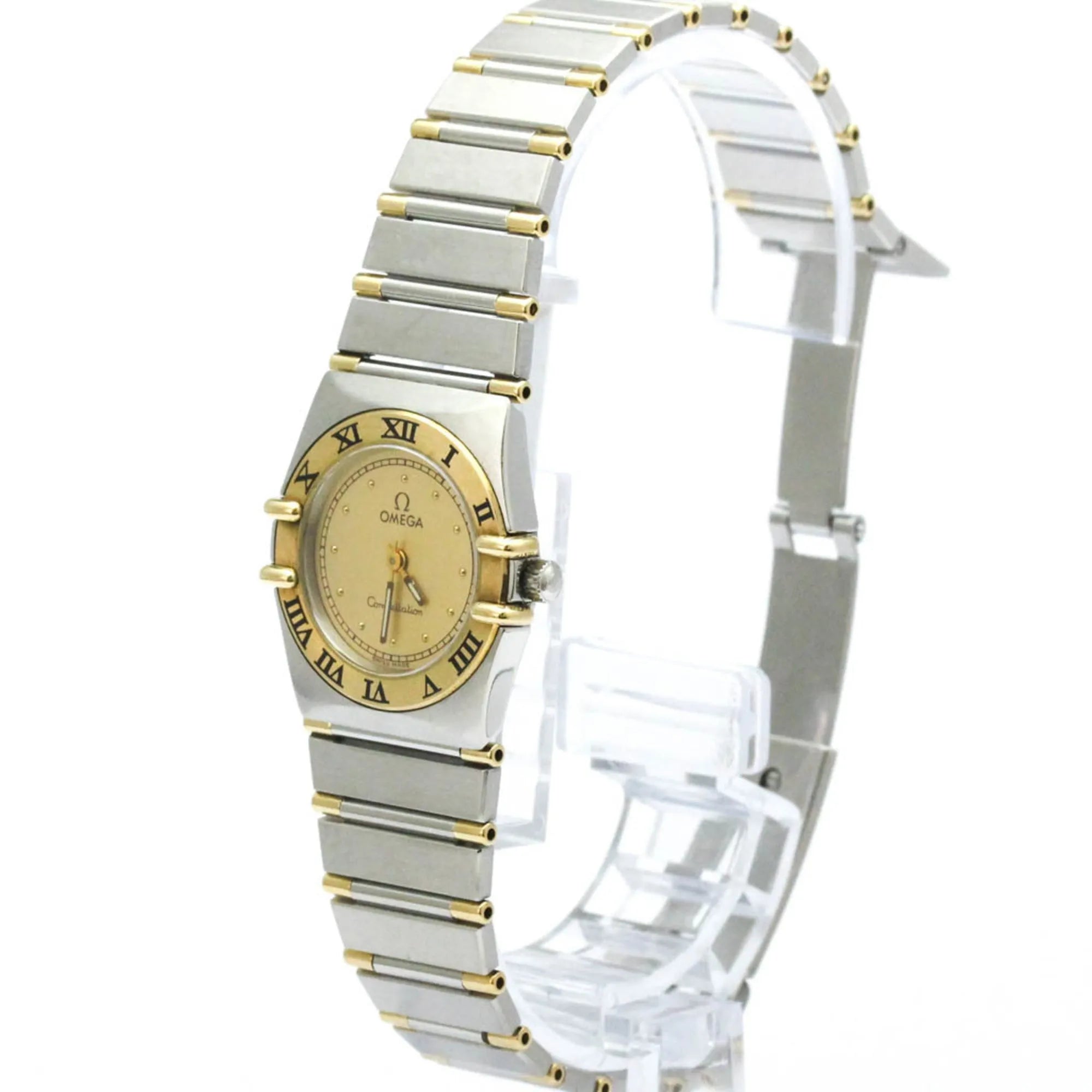 Omega Constellation Quartz Stainless Steel And Yellow Gold Watch (Pre-Owned)