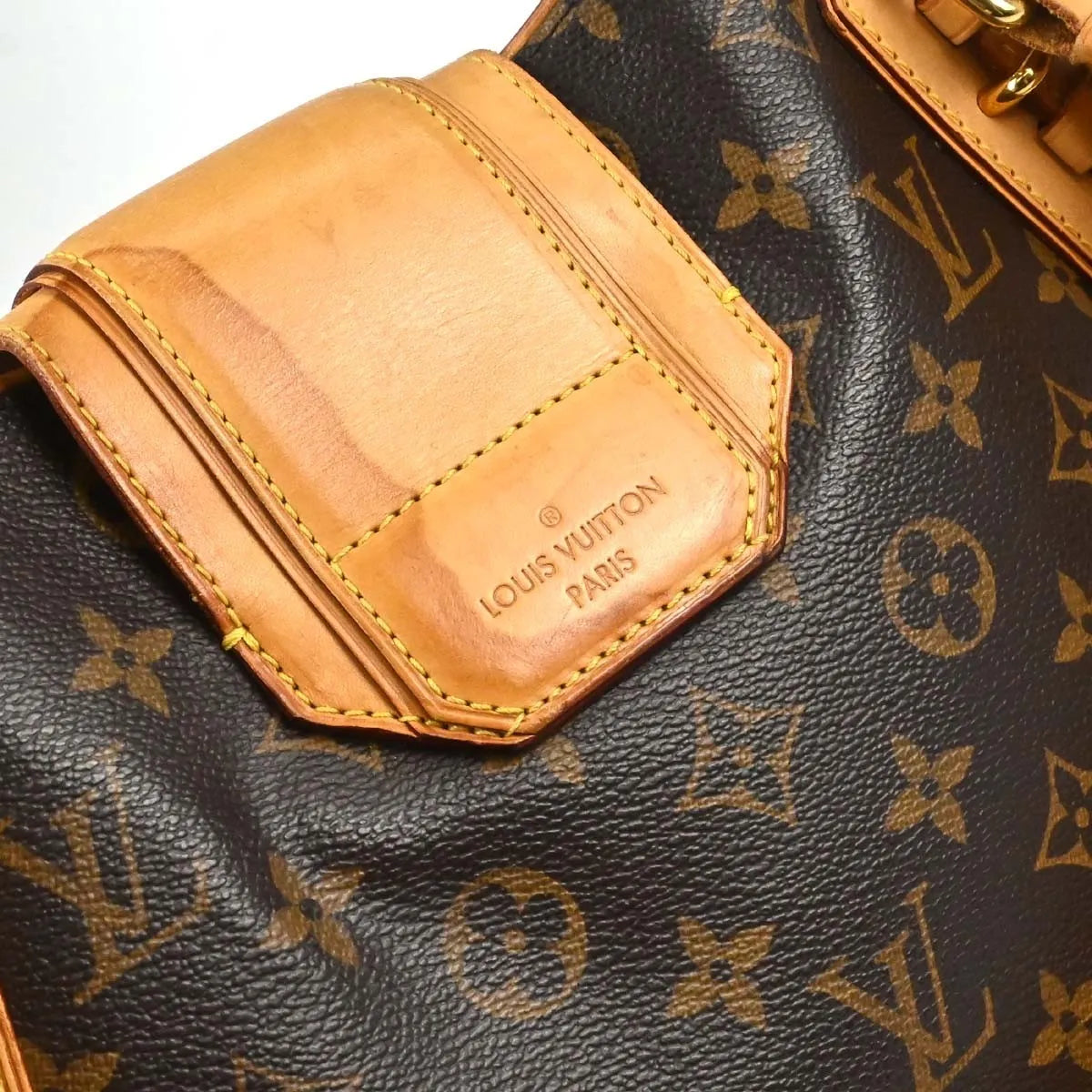 Louis Vuitton Griet Monogram Brown Canvas Handbag (Pre-Owned)