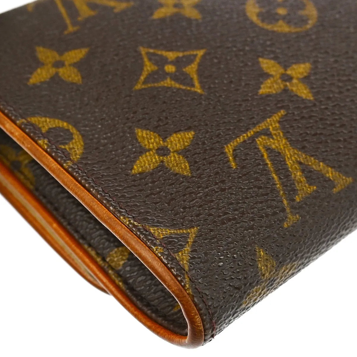 Louis Vuitton Twin Monogram Brown Canvas Clutche & Pouche Bag (Pre-Owned)