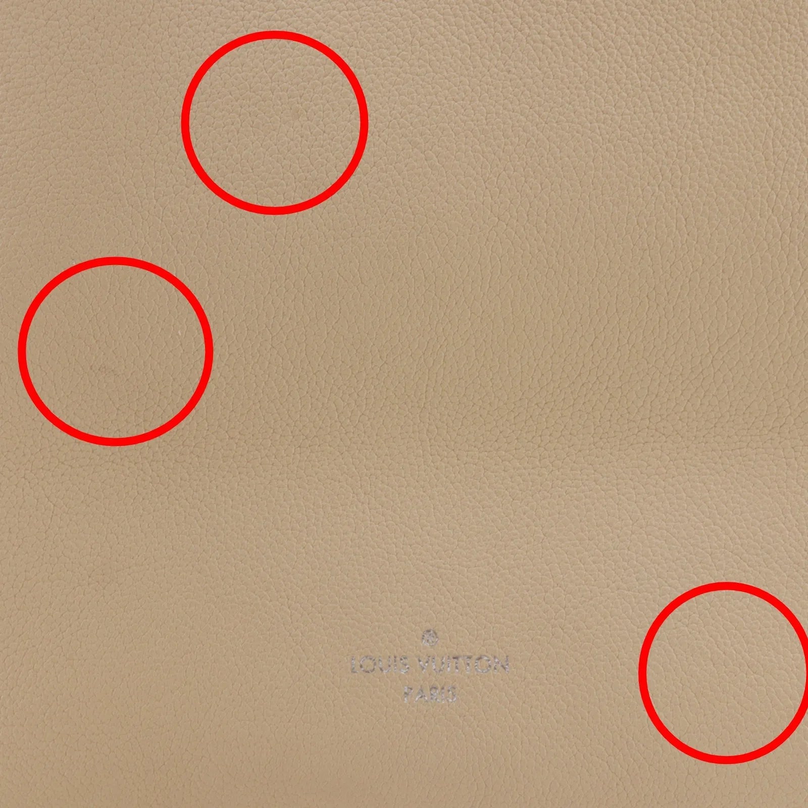 Louis Vuitton Lockme Cabas Leather Beige Leather Tote Bag Bag (Pre-Owned)