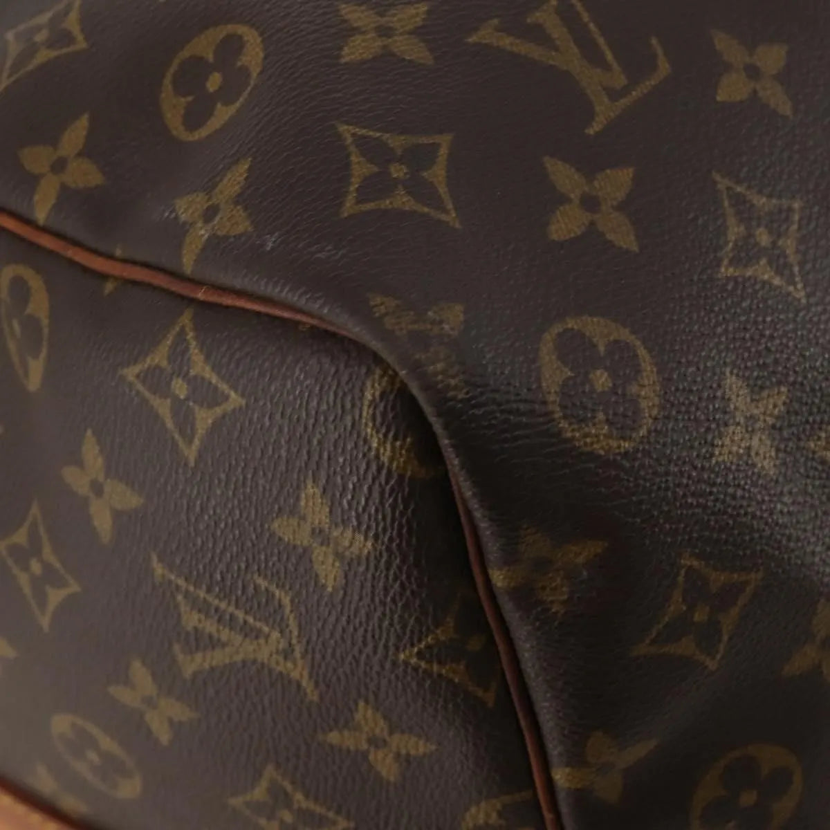 Louis Vuitton Keepall Bandoulière Monogram Brown Canvas Travel Bag Bag (Pre-Owned)