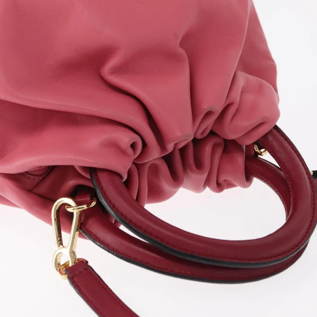 Loewe Bounce Lambskin Pink Leather Handbag (Pre-Owned)