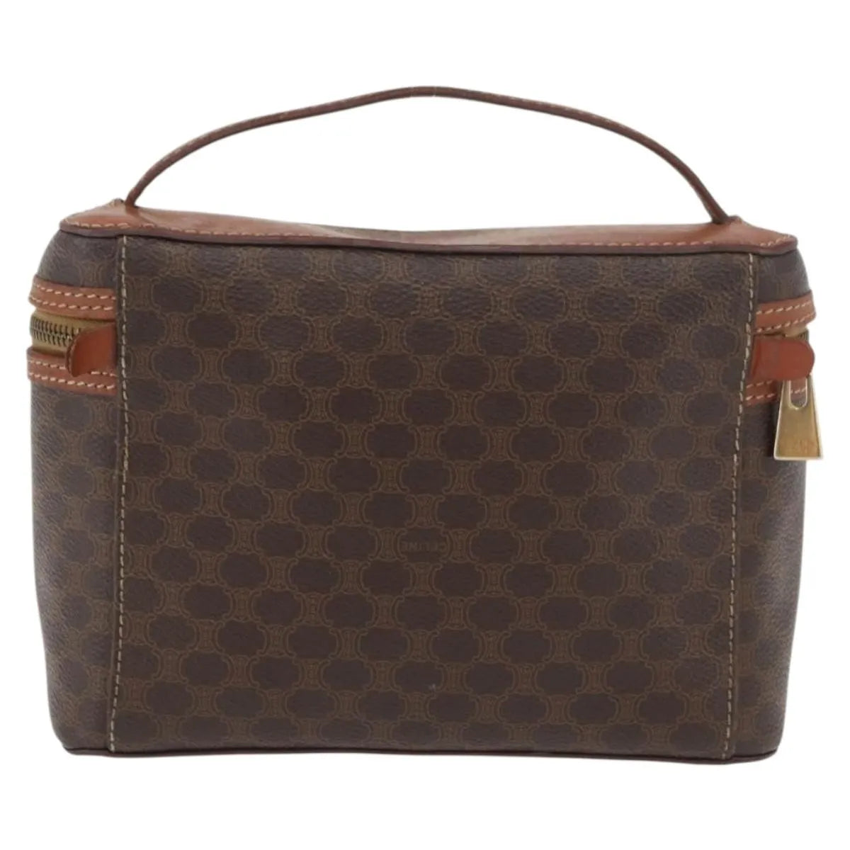 Celine Macadam Vanity Canvas Brown Canvas Clutche & Pouche Bag (Pre-Owned)