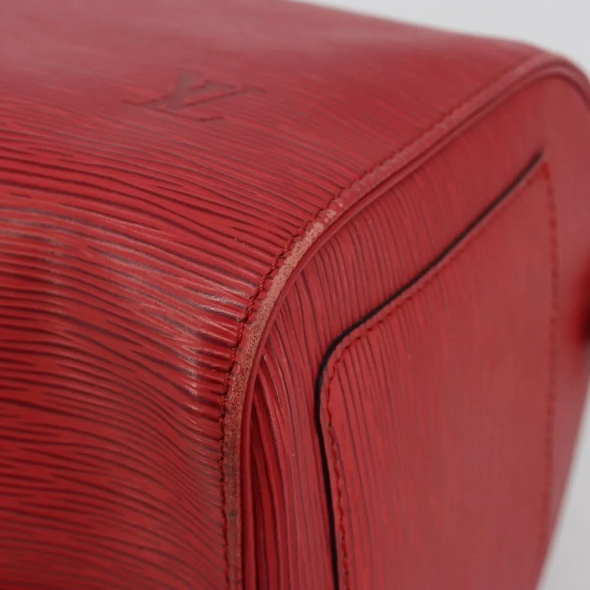 Louis Vuitton Speedy Epi Leather Red Leather Handbag (Pre-Owned)