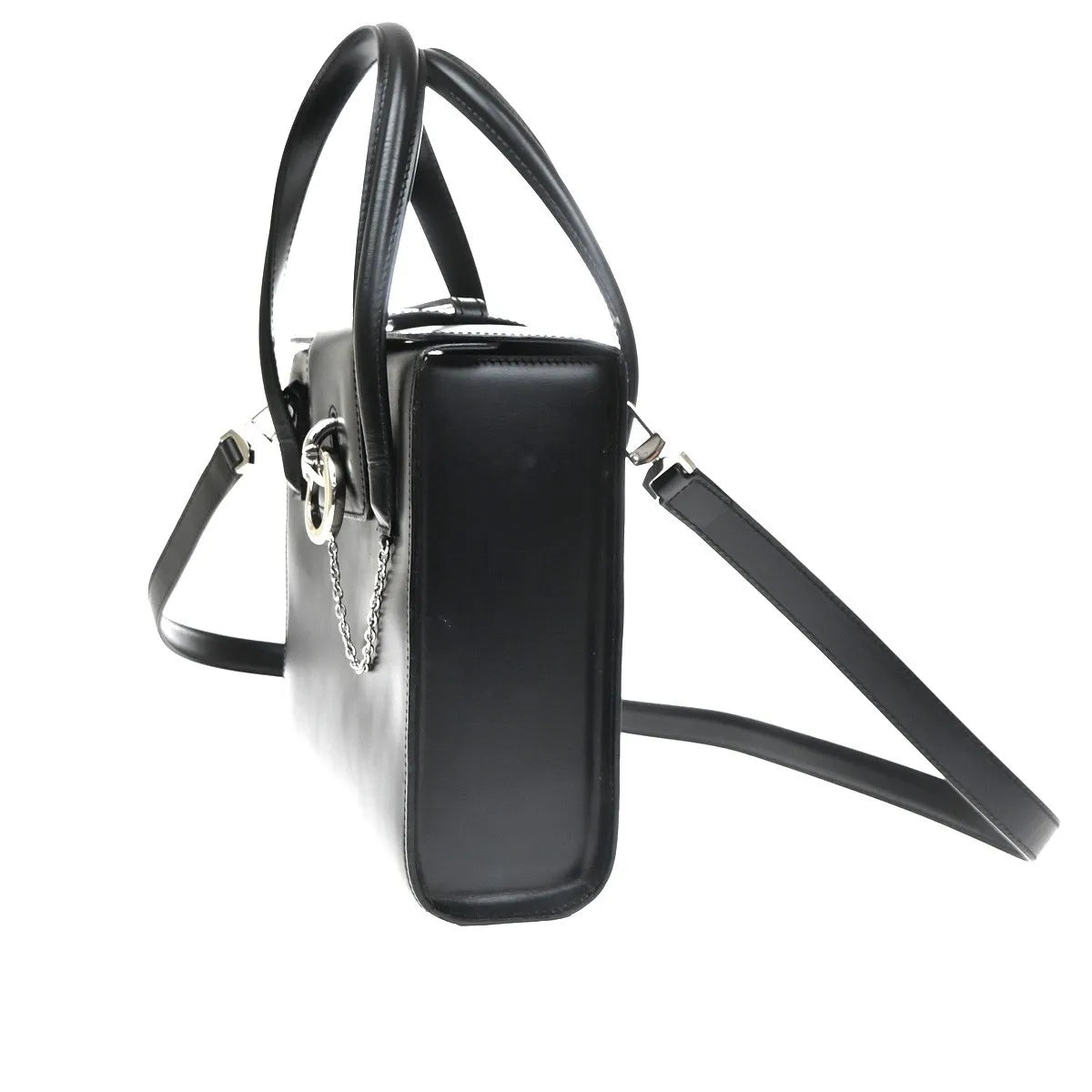 Cartier Panthère Leather Black Leather Handbag (Pre-Owned)