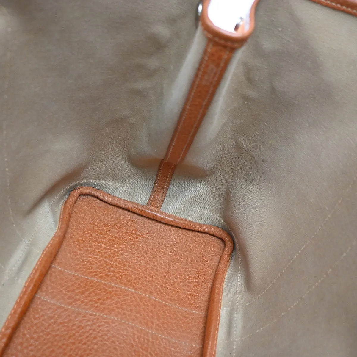 Hermes Garden Party Toile And Leather Orange Canvas Handbag (Pre-Owned)