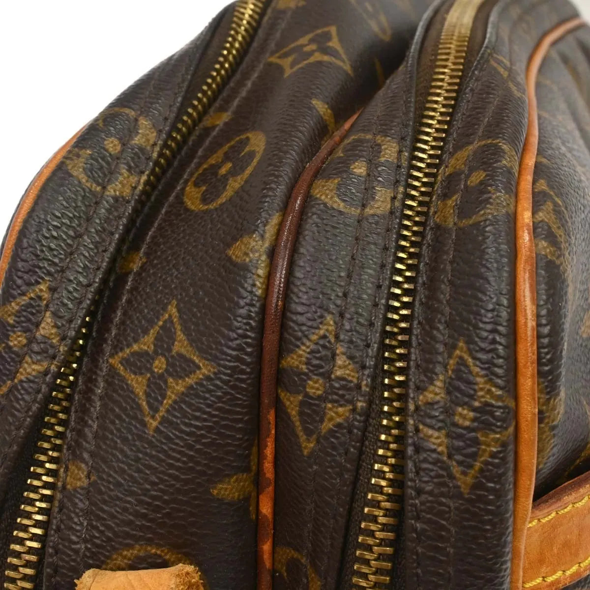 Louis Vuitton Reporter Monogram Canvas Brown Canvas Shoulder Bag Bag (Pre-Owned)