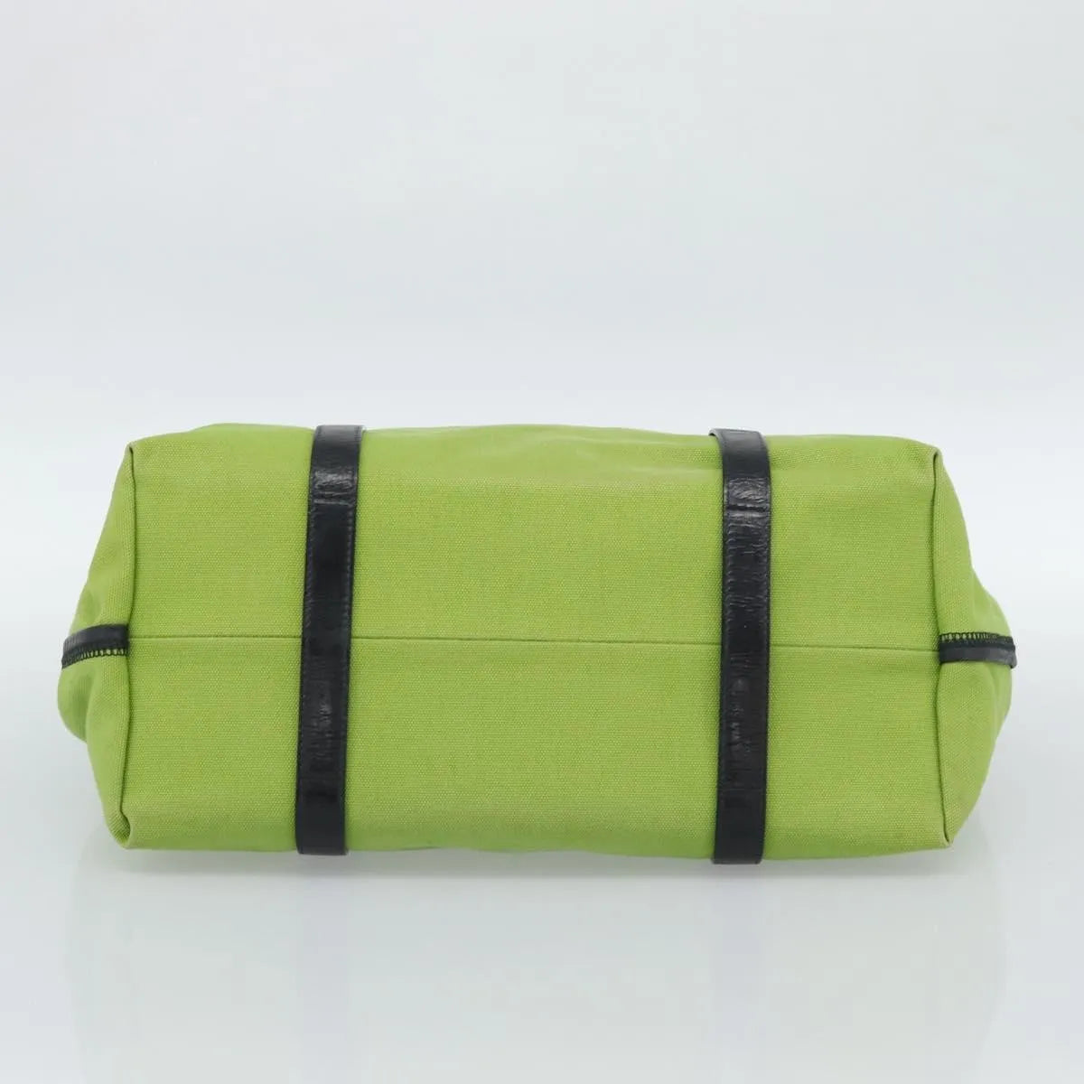 Bottega Veneta Vintage Canvas Green Canvas Tote Bag Bag (Pre-Owned)