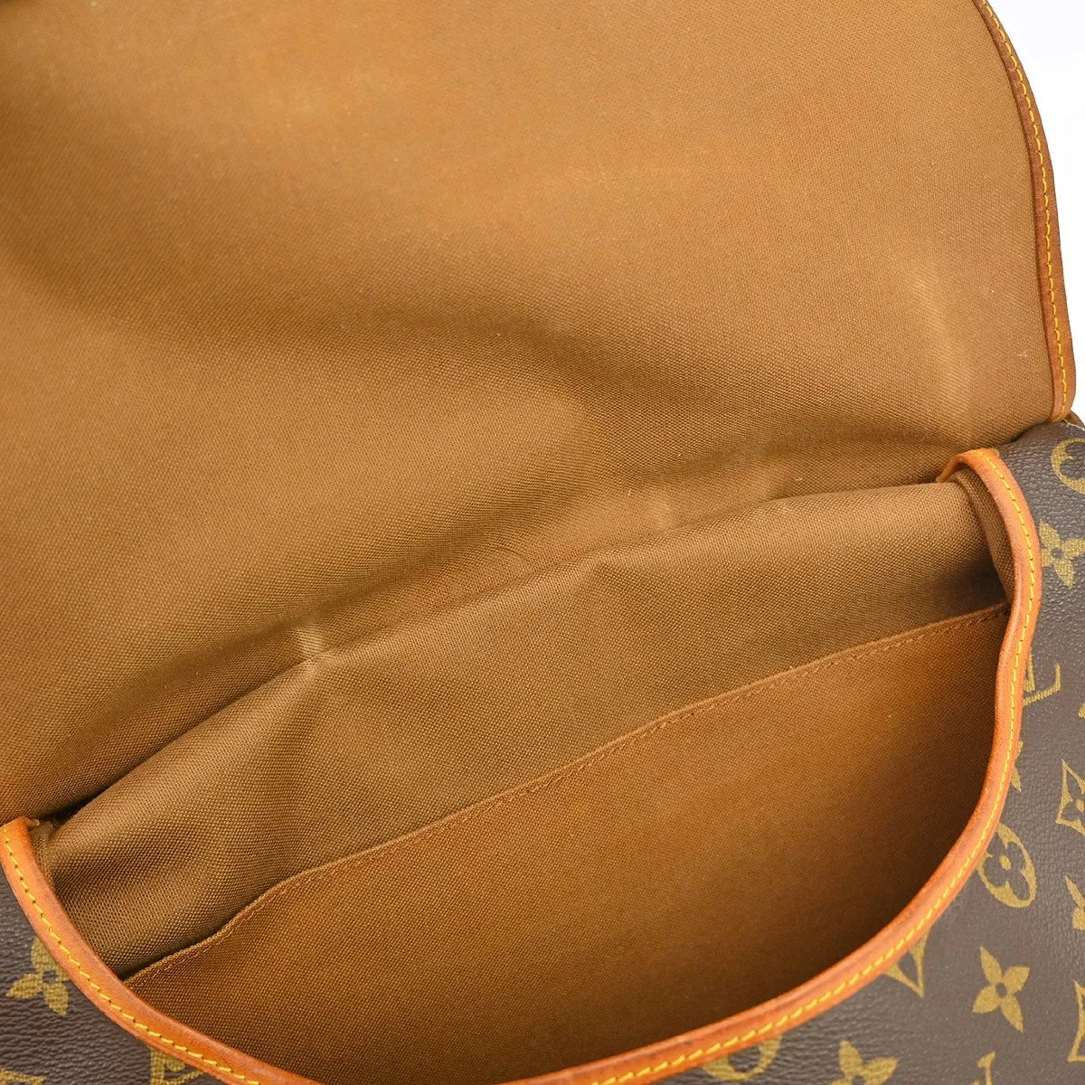 Louis Vuitton Saumur Monogram Brown Canvas Shoulder Bag Bag (Pre-Owned)