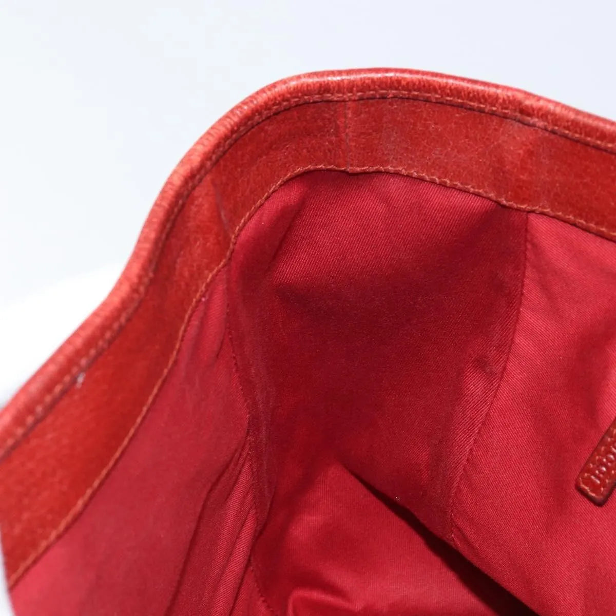 Gucci Vintage Open Tote Gg Canvas And Leather Red Canvas Tote Bag Bag (Pre-Owned)