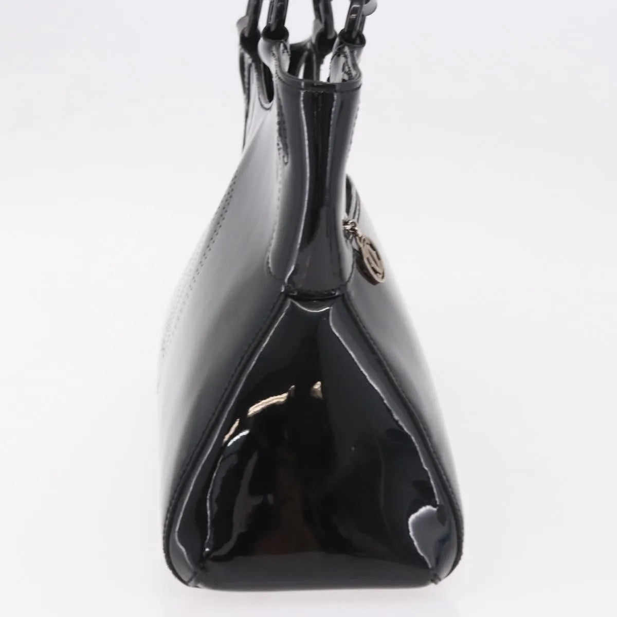 Cartier Marcello Patent Leather Black Patent_Leather Handbag (Pre-Owned)