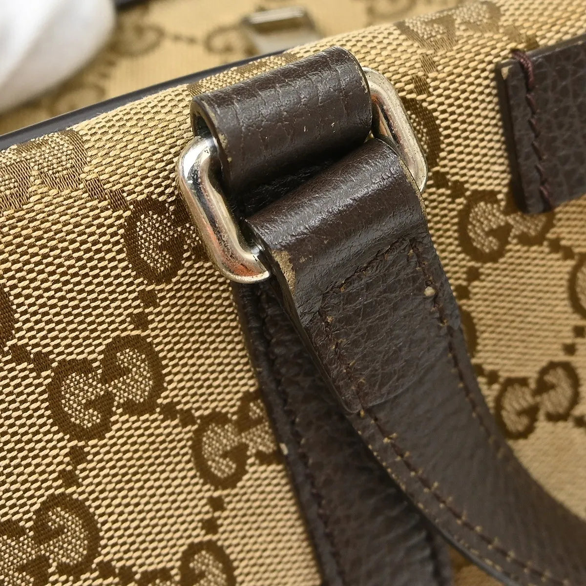 Gucci Convertible Boston Carry On Duffle Gg Canvas Beige Canvas Travel Bag Bag (Pre-Owned)
